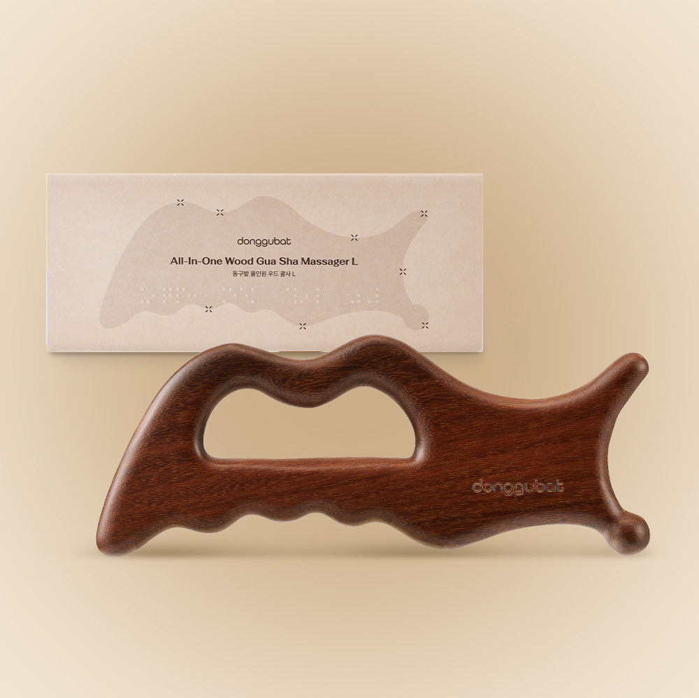 piyonna Donggubat All-in-One Wood Body Gua Sha L Maquillage Access. beauté Outil massage
