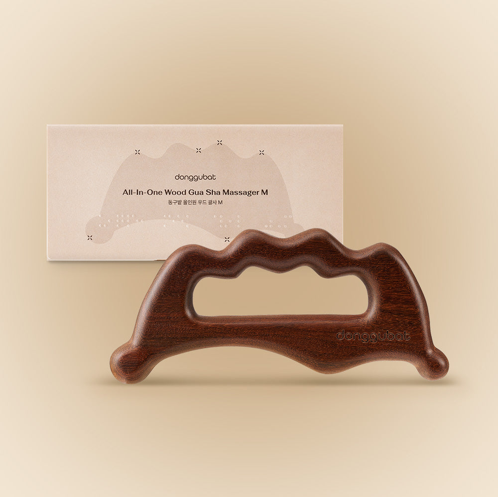 piyonna Donggubat All-in-One Wood Body Gua Sha M Makeup Beauty Tools Massage Tool