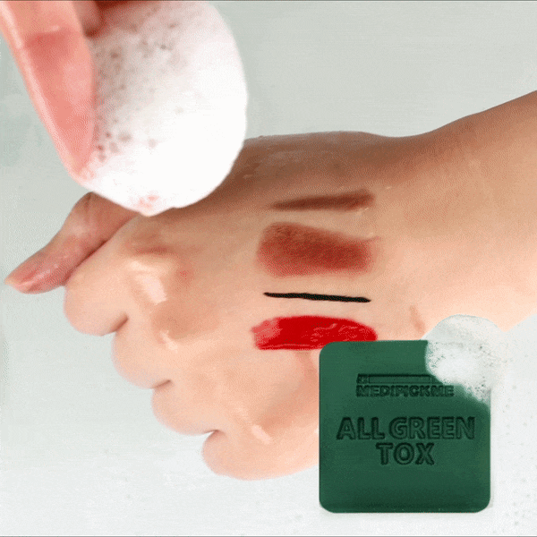piyonna All Green Tox Solution Cica Weakly Acidic Cleansing Bar 90g Soins visage Démaquillage Huile dém.
