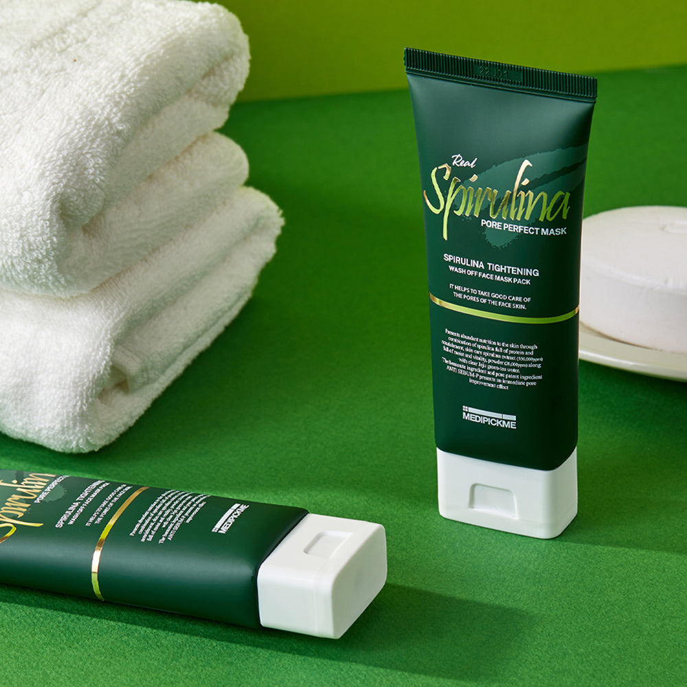 piyonna Real Spirulina Pore Perfect Mask Pack 100g Masque Masque à rincer