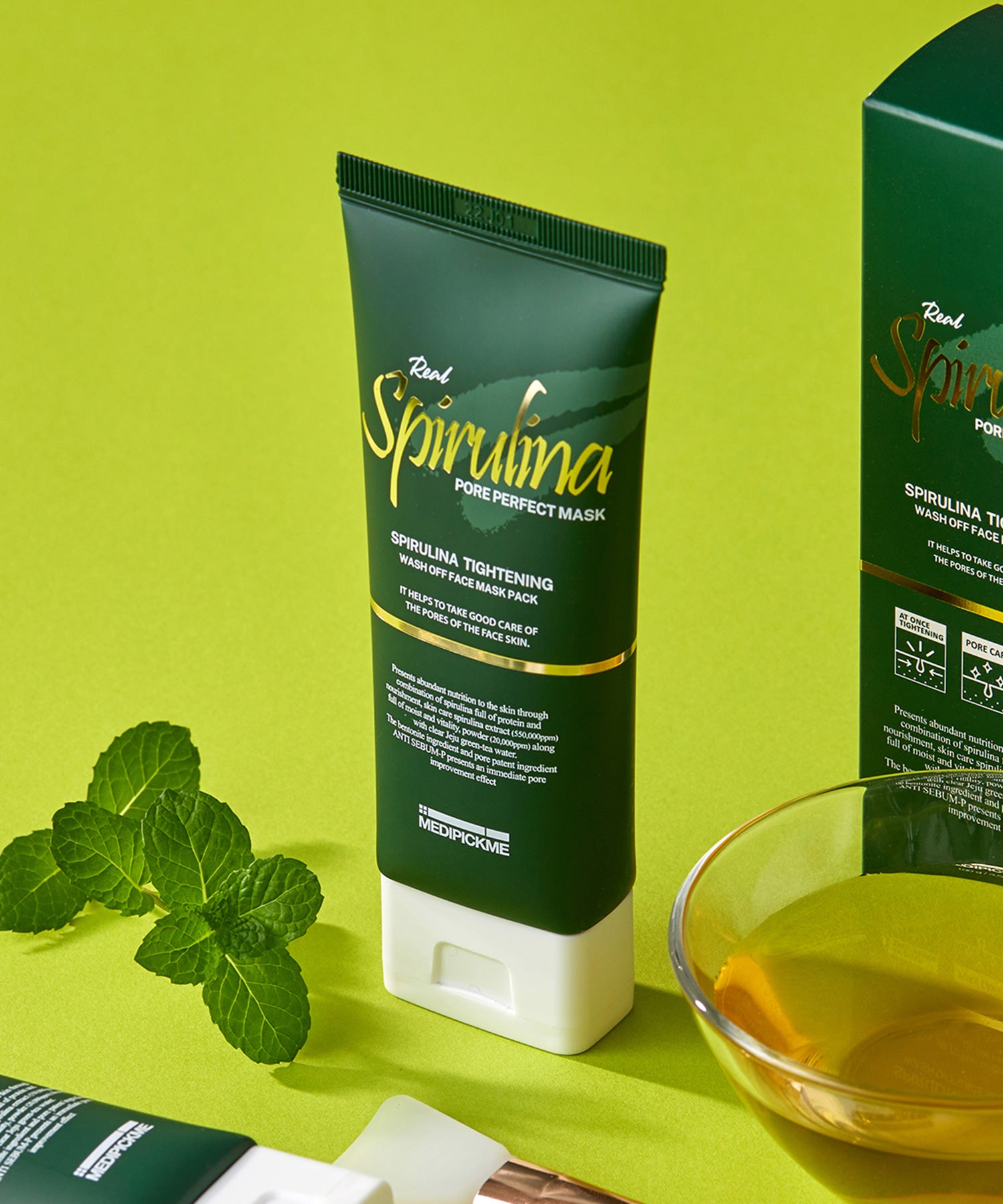 piyonna Real Spirulina Pore Perfect Mask Pack 100g Masque Masque à rincer