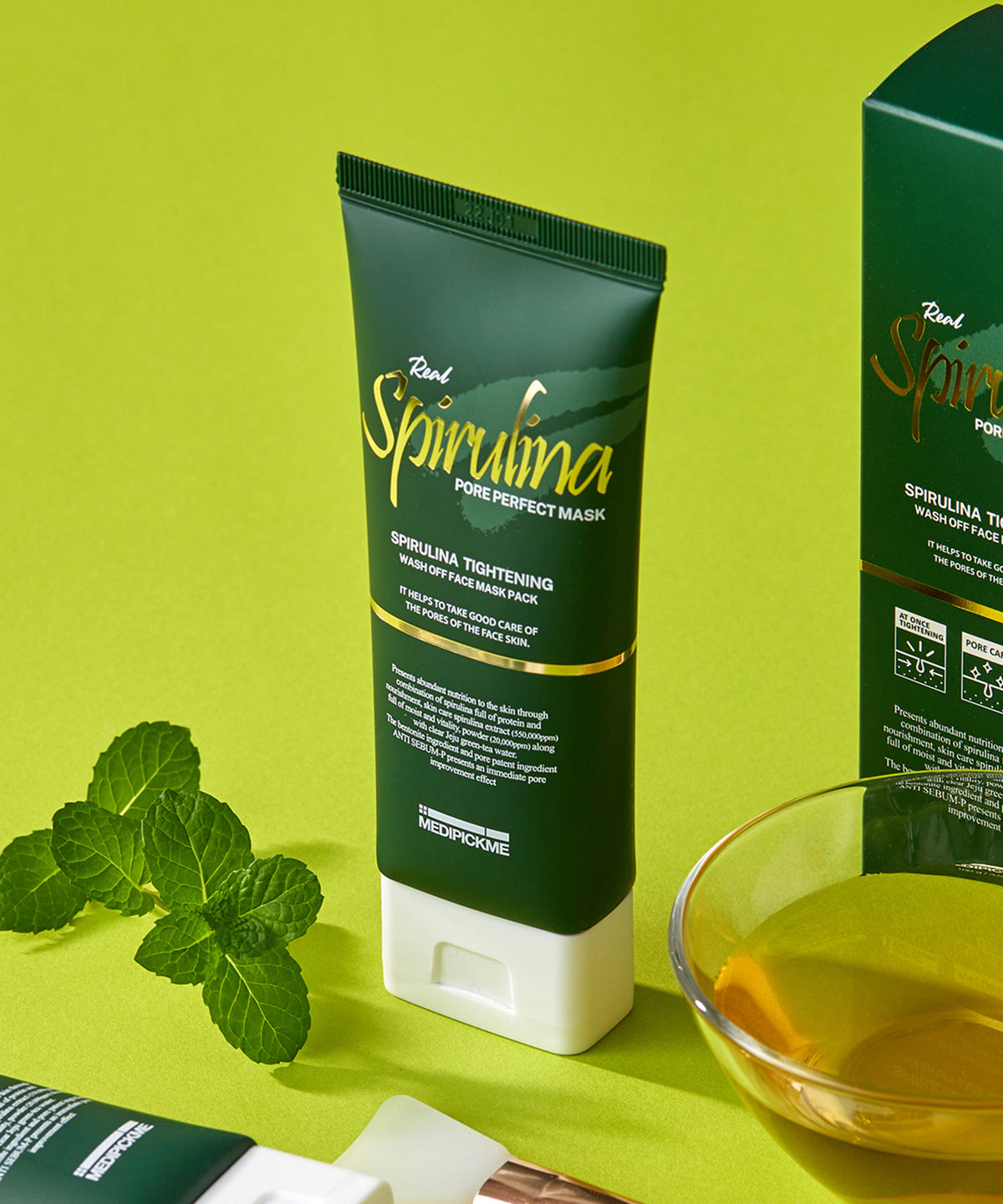 piyonna Real Spirulina Pore Perfect Mask Pack 100g Masque Masque à rincer