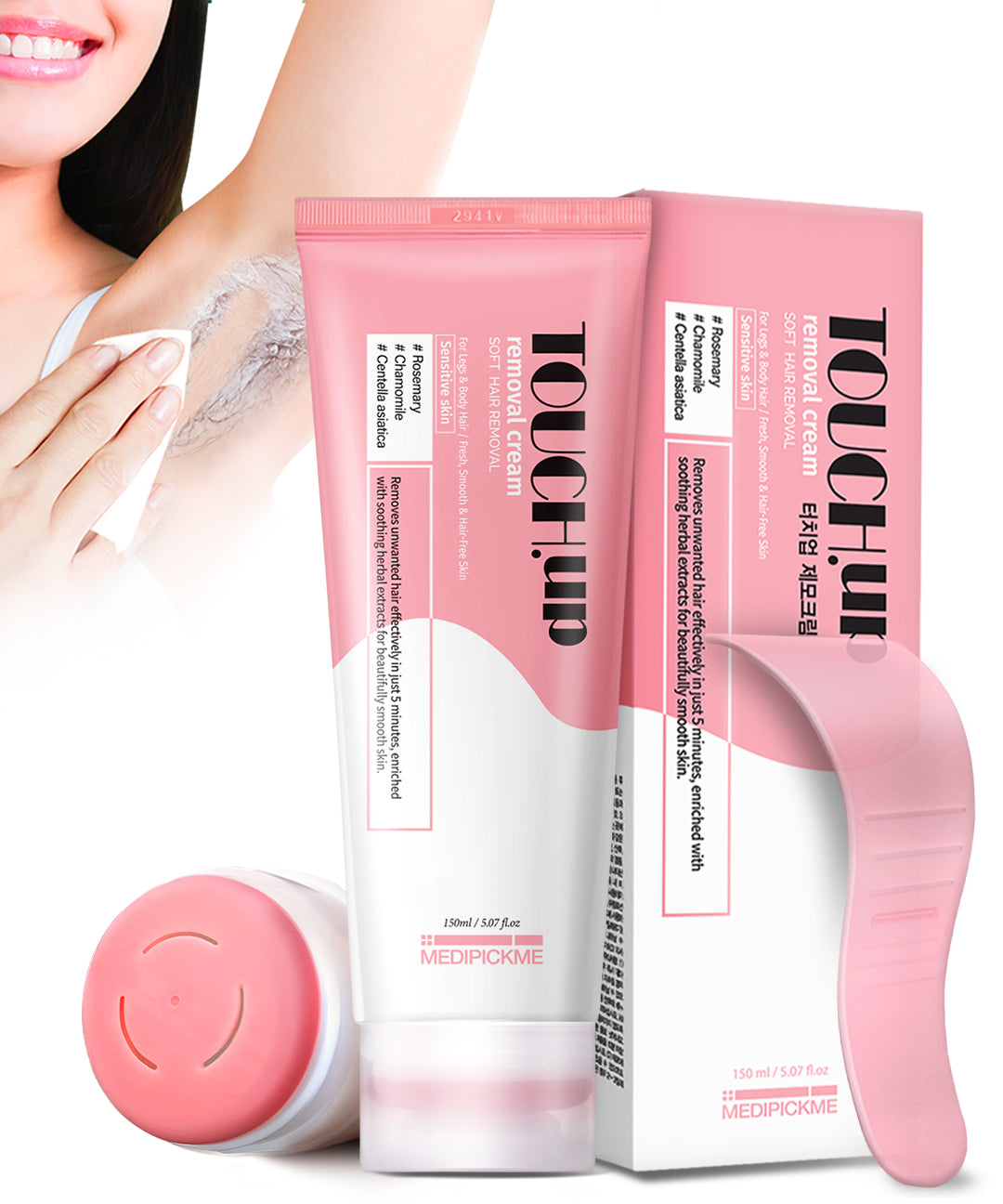 piyonna Touch Up Soft Removal Hair Removal Cream 150g Cheveux & Soins corps Soin du corps Épilation