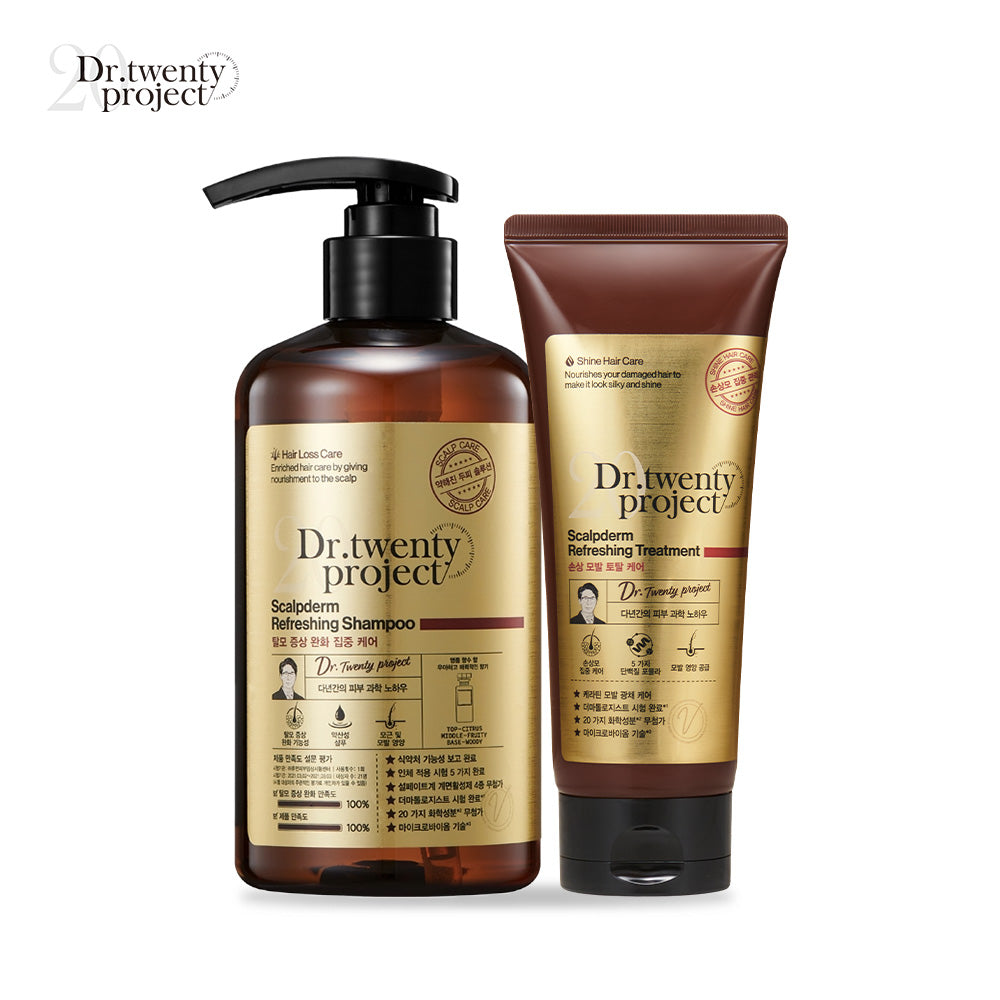 piyonna Dr.Twenty Project Scalpdum Hair Loss Shampoo 500ml + Treatment 200ml Cheveux & Soins corps Soin cheveux Shampooing