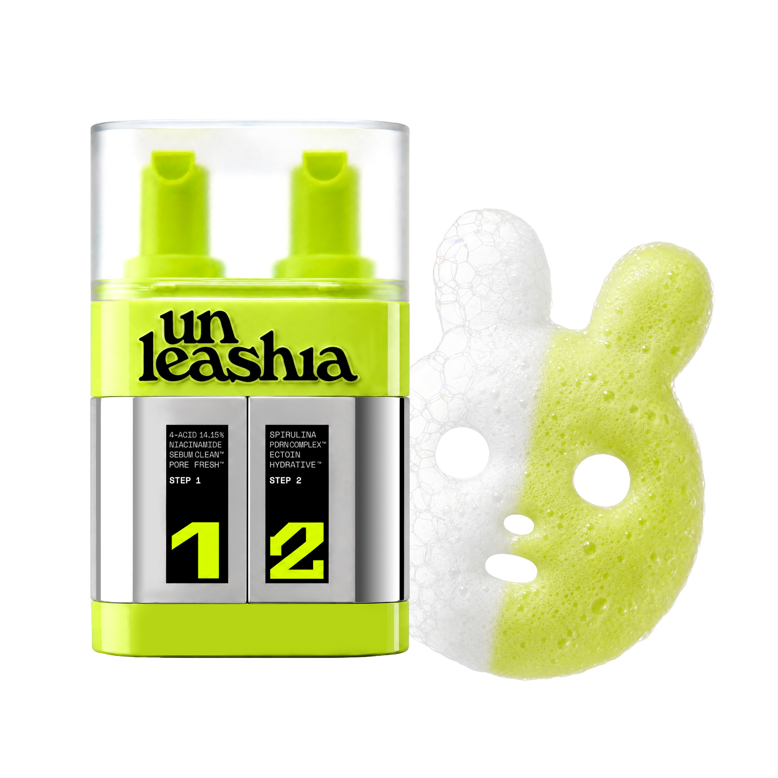 piyonna Unleashia 2 Step Zero Pore Overnight Bubble Mask Face Care Serum