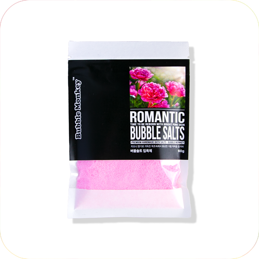 piyonna Romantic Bubble Salt Pouch 60g Cheveux & Soins corps Soin du corps Gommage corps