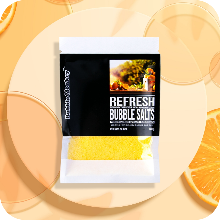 piyonna Refresh Bubble Salt Pouch 60g Cheveux & Soins corps Soin du corps Gommage corps