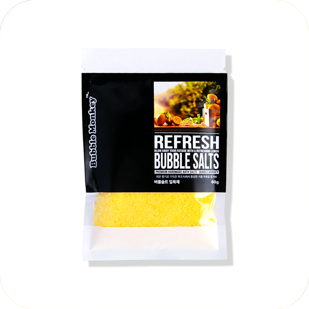 piyonna Refresh Bubble Salt Pouch 60g Cheveux & Soins corps Soin du corps Gommage corps