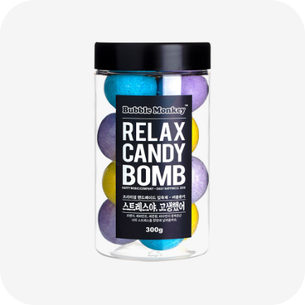 piyonna Relax Candybam Carbonated Bath Bomb 300g Cheveux & Soins corps Soin du corps Produit de bain