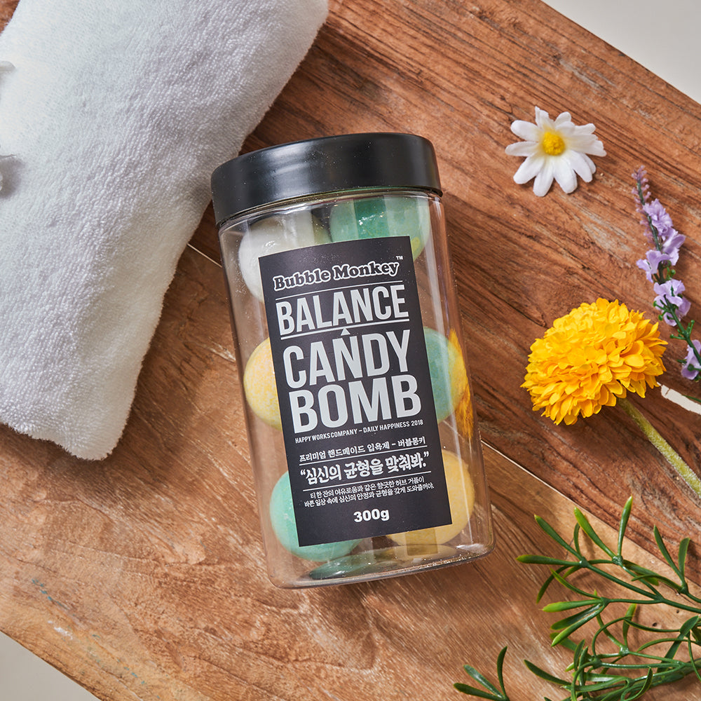 piyonna Bubble Monkey Candybam Kkuljam Bath Bomb 2-Piece Gift Set Cheveux & Soins corps Soin du corps Produit de bain