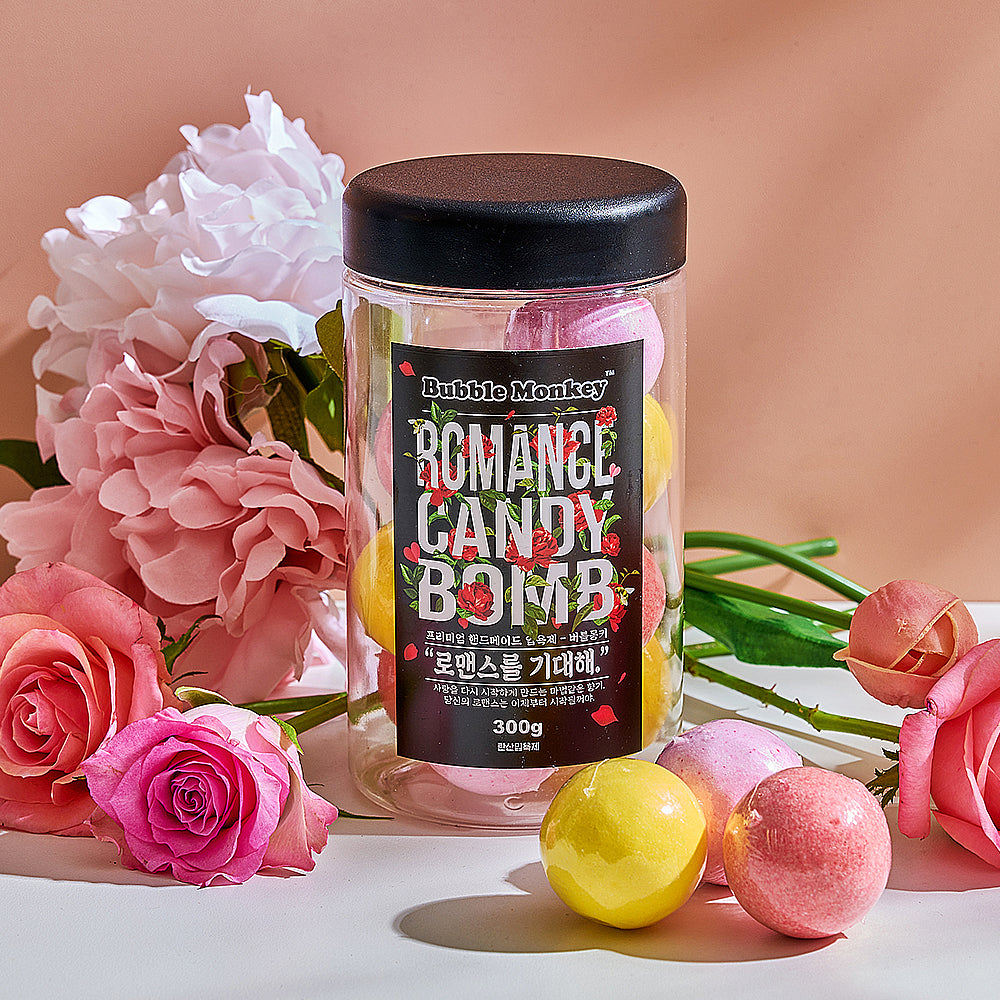 piyonna Bubble Monkey Candybam Romantic&Propose Bath Bomb 2-Piece Gift Set Cheveux & Soins corps Soin du corps Produit de bain