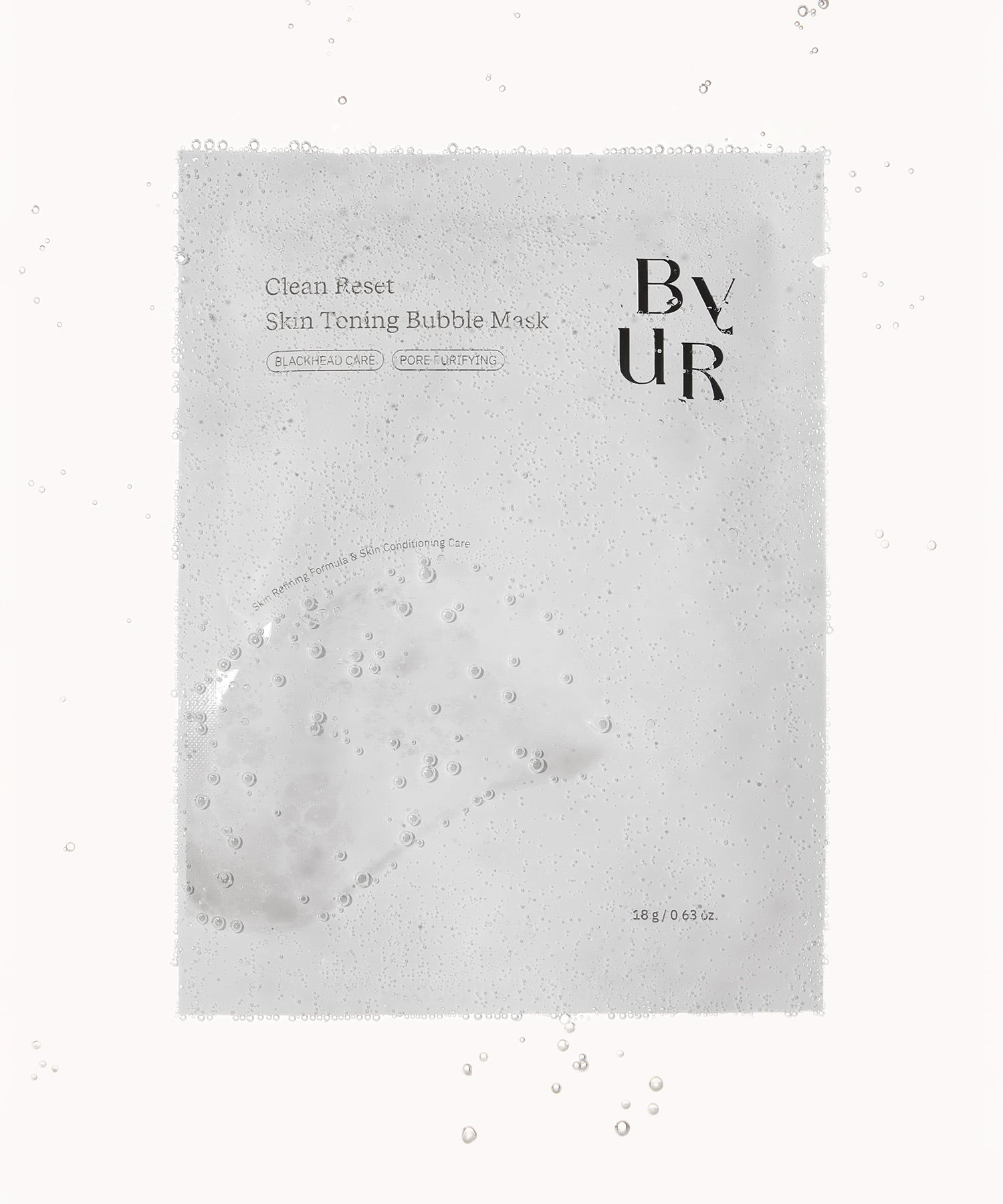 piyonna Clean Reset Skin Toning Bubble Mask 4 Sheets Face Mask Wash Off Mask