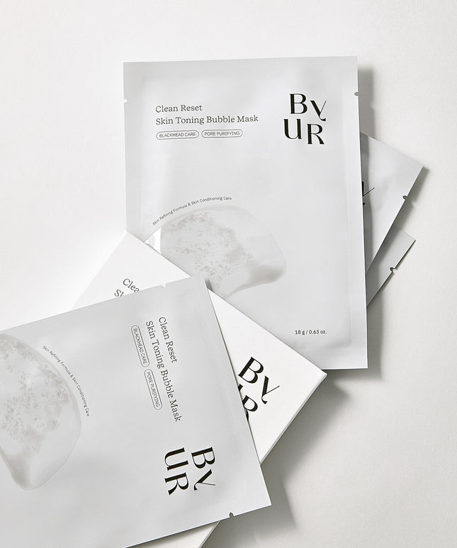 piyonna Clean Reset Skin Toning Bubble Mask 4 Sheets Masque Masque à rincer