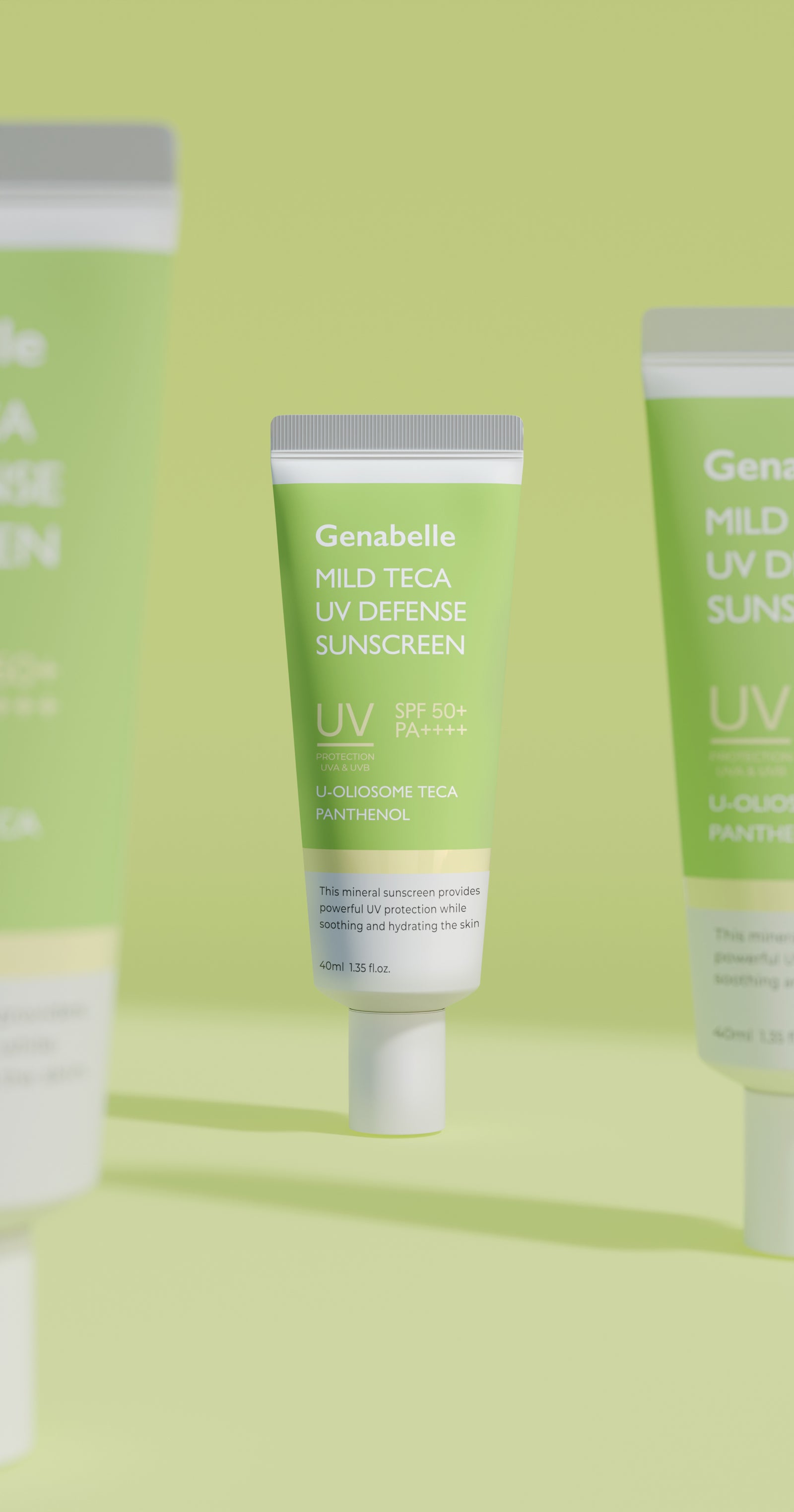 piyonna Zenabel Mild Teca UV Defense Sun Cream SPF50+ PA++++ 40ml Solaire Crème solaire