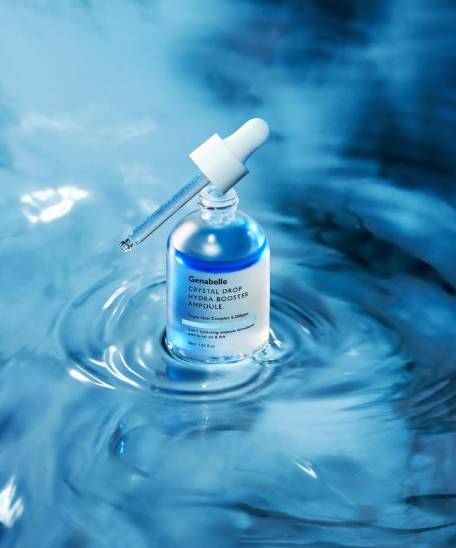 piyonna Zenabel Crystal Drop Hyaluronic Acid Oil Water Booster Ampoule 30ml Soins visage Sérum