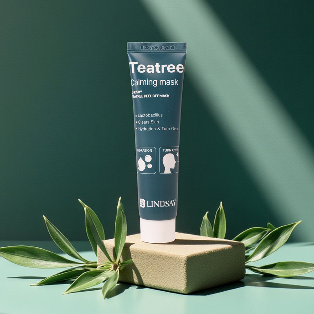 piyonna Lindsay Tea Tree Calming Wrapping Collagen Peel Off Mask 70ml with Brush Masque Masque peel off