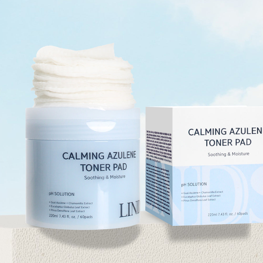 piyonna Madecassoside pH Solution Calming Cica Azulene Toner Pad 220ml 60 Sheets Soins visage Toner Pads tonifiants