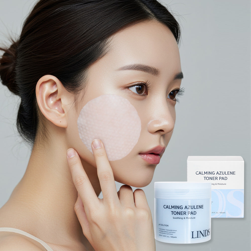 piyonna Madecassoside pH Solution Calming Cica Azulene Toner Pad 220ml 60 Sheets Soins visage Toner Pads tonifiants