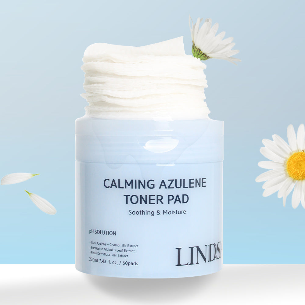 piyonna Madecassoside pH Solution Calming Cica Azulene Toner Pad 220ml 60 Sheets Soins visage Toner Pads tonifiants