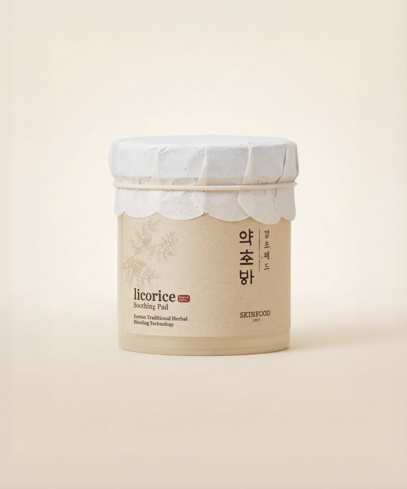 piyonna Pads Apaisants à la Réglisse aux Herbes Naturelles Soin de la peau Lotion tonique Pads tonifiants