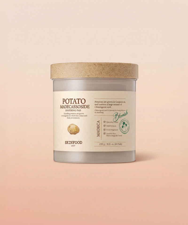 piyonna Disque apaisant à la pomme de terre et madécassoside Soins visage Pads tonifiants