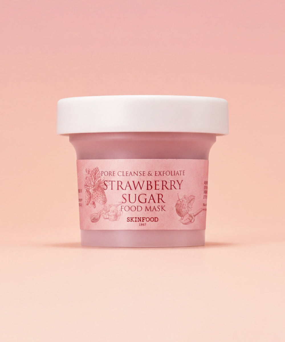 piyonna STRAWBERRY SUGAR FOOD MASK Face Mask Wash Off Mask