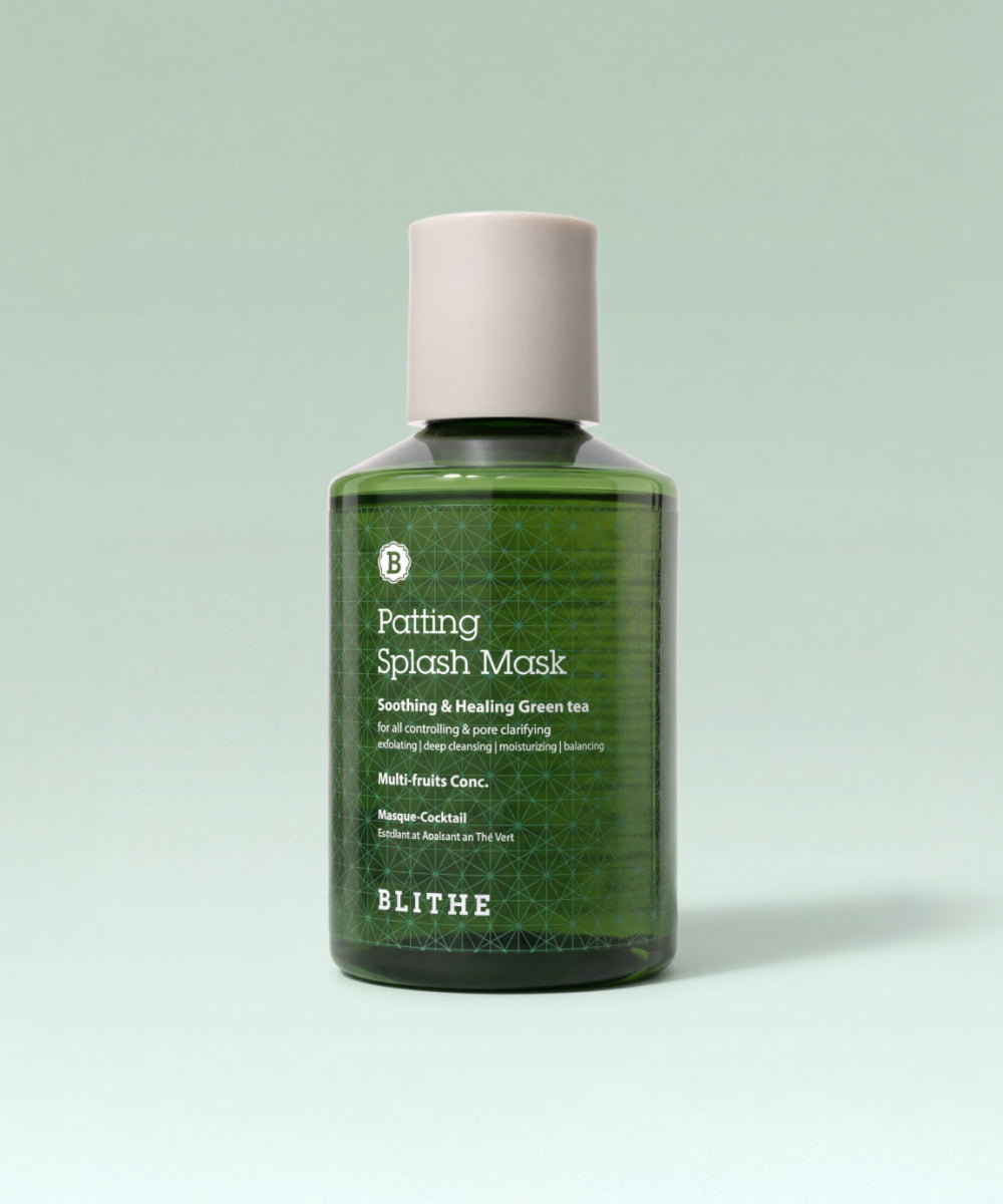 piyonna PATTING SPLASH MASK SOOTHING & HEALING GREEN TEA 150ml Face Mask Wash Off Mask