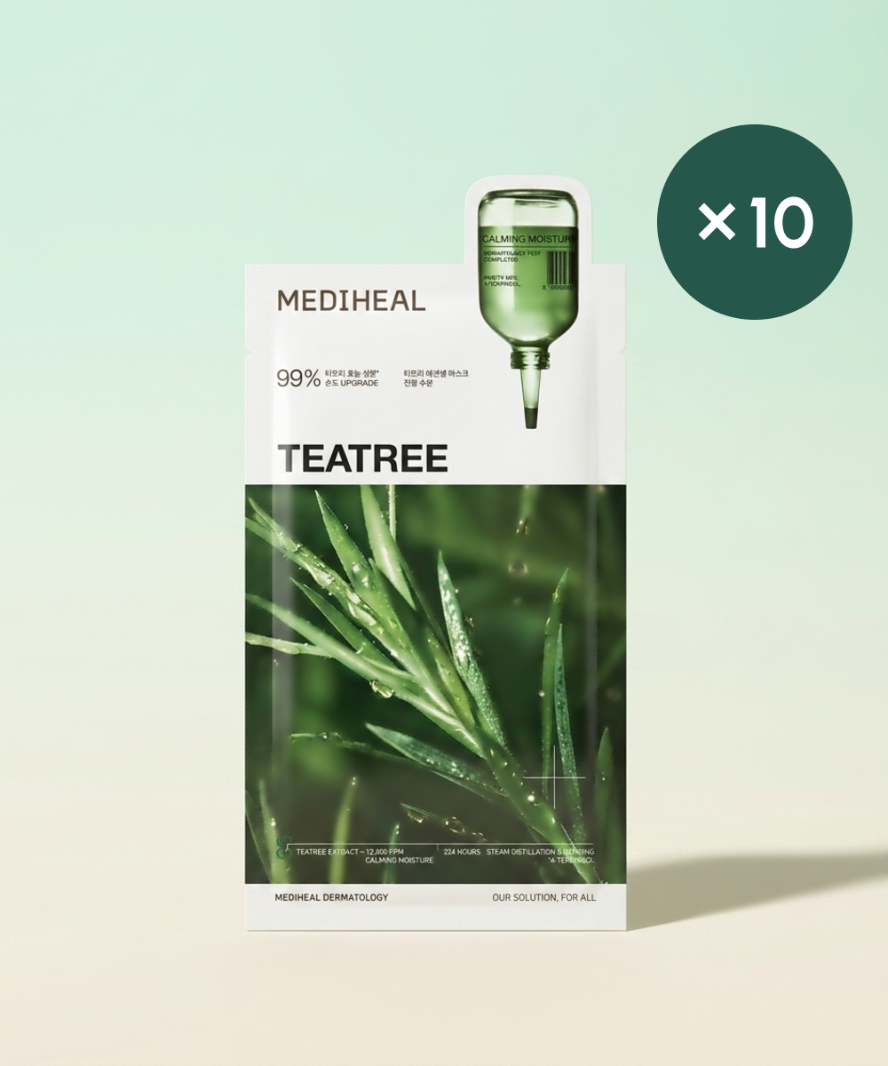 piyonna Tea Tree Essential Mask Soothing Moisture 10 Sheets Face Care