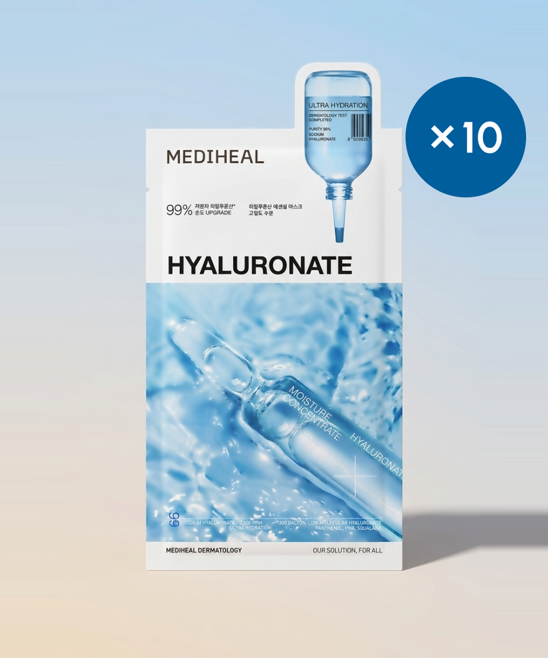 piyonna Hyaluronic Acid Essential Mask Intensive Hydration 10 Sheets Face Mask Sheet Mask