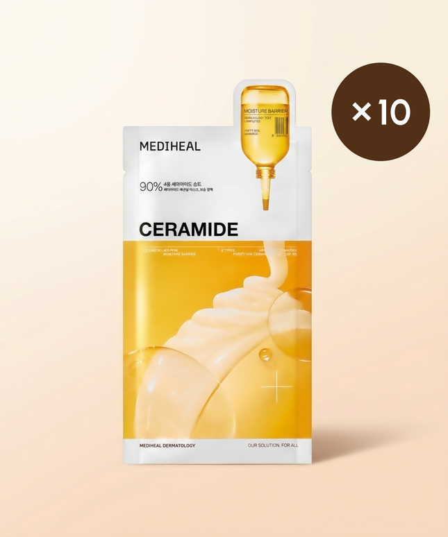 piyonna Ceramide Essential Mask Moisture Barrier 10 Sheets Face Mask Sheet Mask