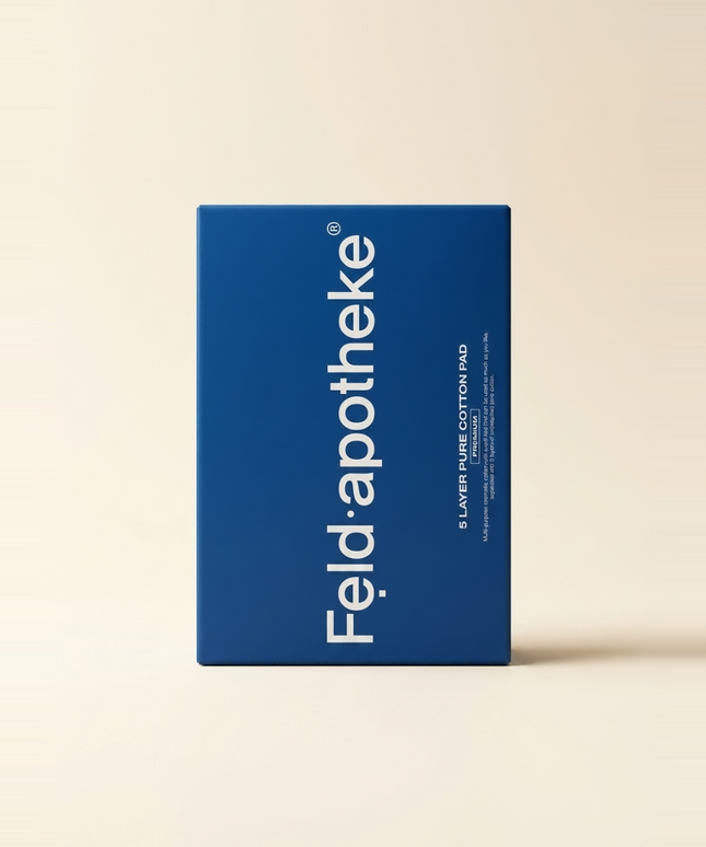 piyonna Feldapotheke Premium 5-Layer Cotton Pads 80 Sheets (400 Pieces) Makeup Beauty Tools Cotton Pad