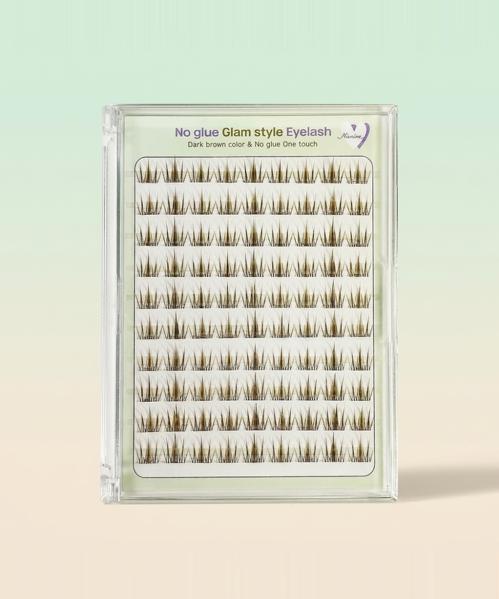 piyonna Mibeurin Dark Brown No-Glue DB Glam Lash 10-Pack Maquillage Accessoires beauté Faux cils