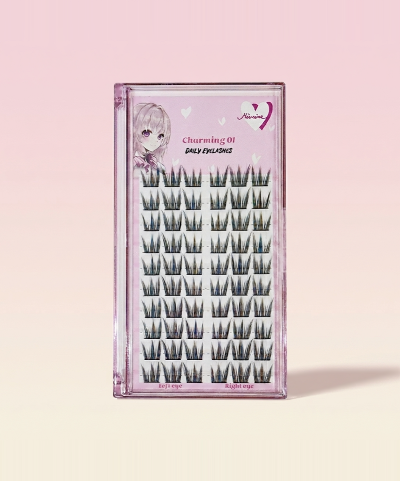 piyonna Mibeurin Eye Lash Charming 01 10-Pack Maquillage Access. beauté Faux cils