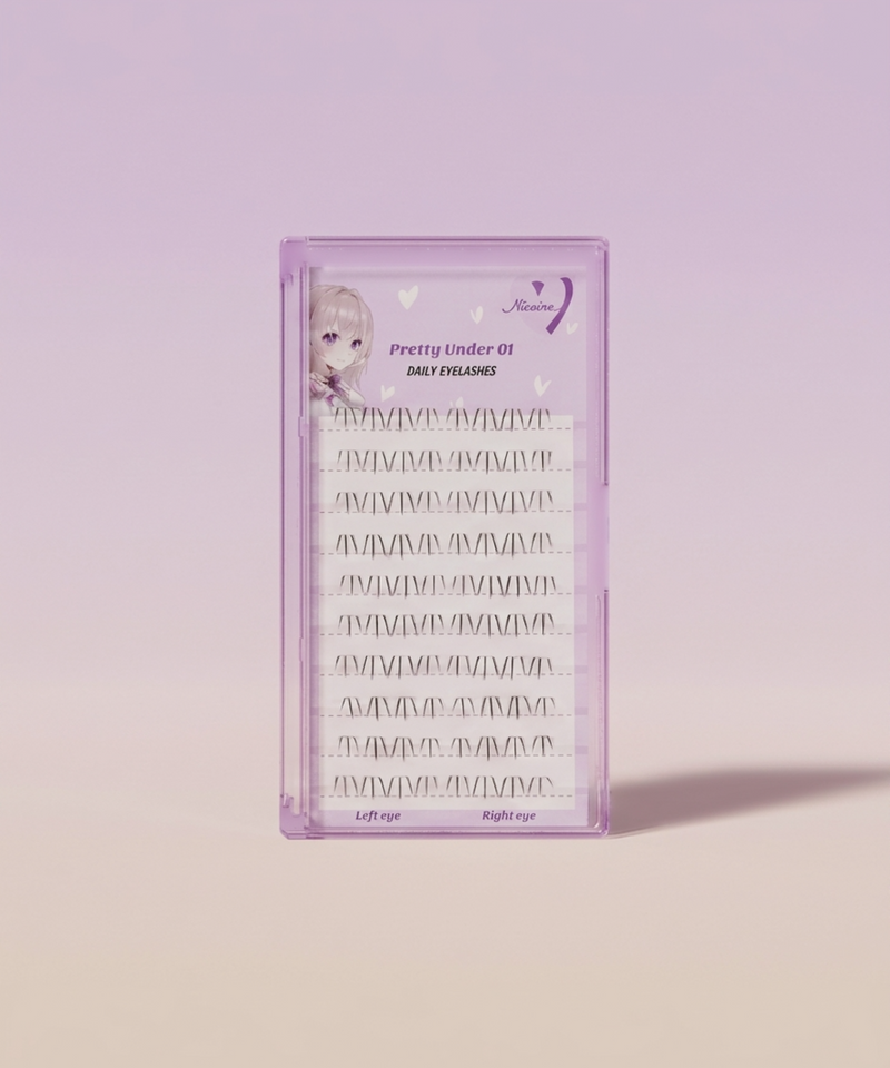 piyonna Mibeurin Pretty Under 01 10-Pack Maquillage Access. beauté Faux cils