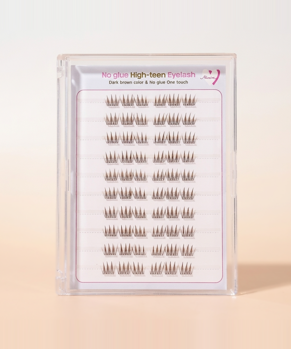 piyonna Mibeurin Dark Brown No-Glue DB Highteen Lash 10-Pack Maquillage Accessoires beauté Faux cils