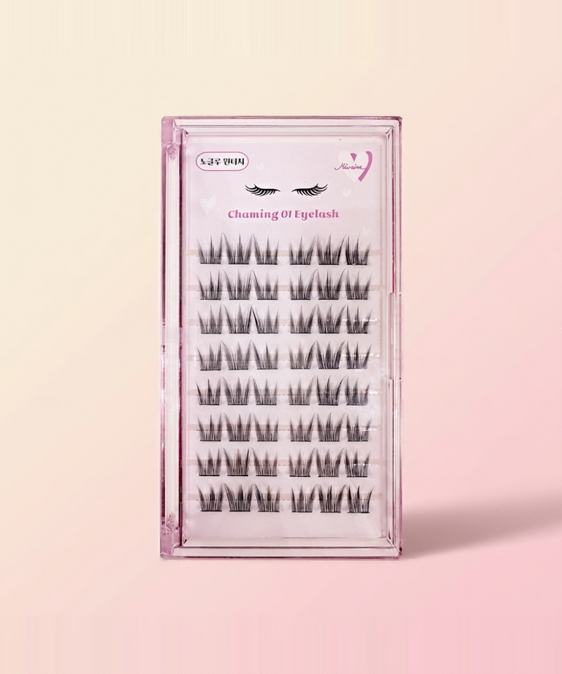 piyonna Mibeurin No-Glue Charming 01 Eye Lash 8-Pack Maquillage Access. beauté Faux cils
