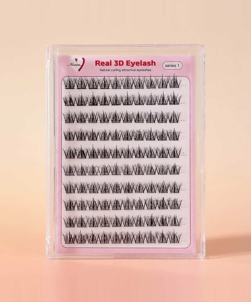 piyonna Mibeurin No-Glue Real 3D Eye Lash 10-Pack Maquillage Access. beauté Faux cils