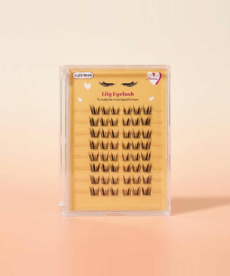 piyonna Mibeurin No Glue 8-Row Lily Lash Maquillage Access. beauté Faux cils