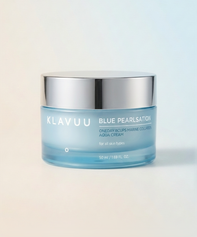 piyonna Blue Pearlsation Oneday Eightcups Marine Collagen Aqua Gel Cream 50ml Face Care Cream