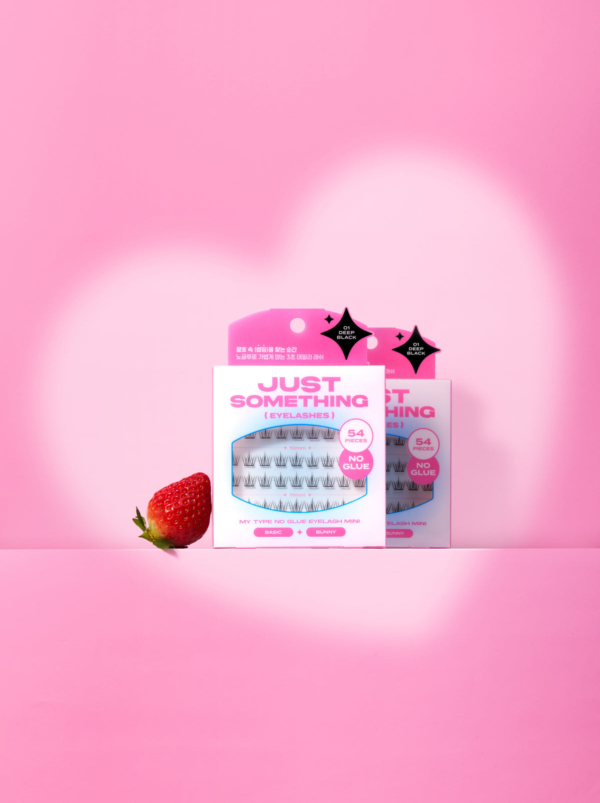 piyonna Justsomething My Type No Glue Eyelashes Basic Bunny 54pcs Maquillage Accessoires beauté Faux cils