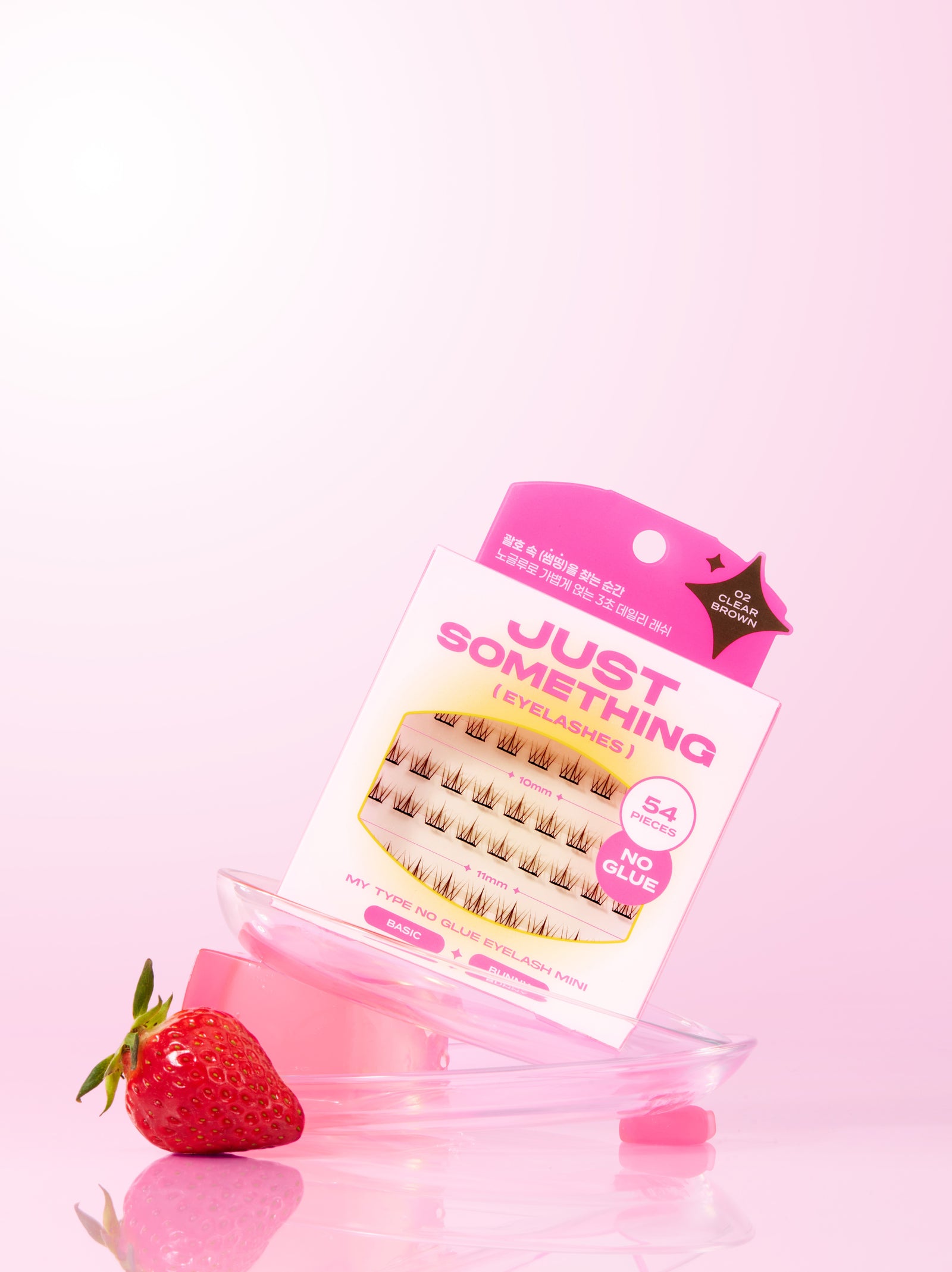 piyonna Justsomething My Type No Glue Eyelashes Basic Bunny 54pcs Maquillage Accessoires beauté Faux cils