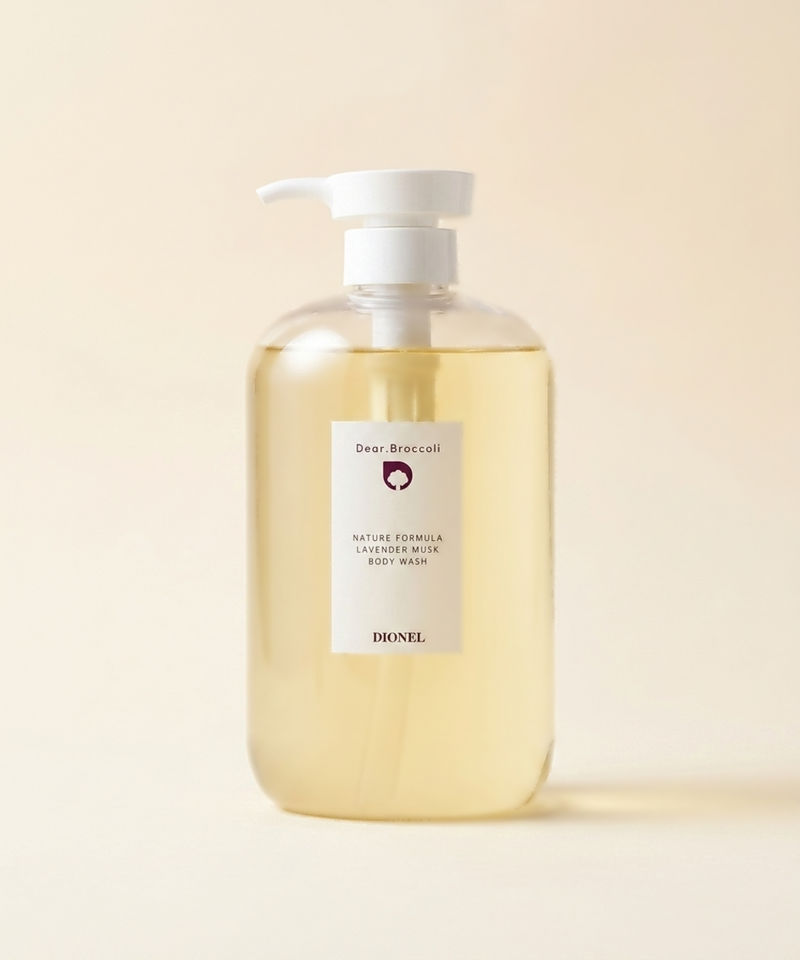 piyonna DIONEL Dear Broccoli Body Wash Lavande Musk 1000ml Cheveux & Soins corps Soin du corps Gel douche