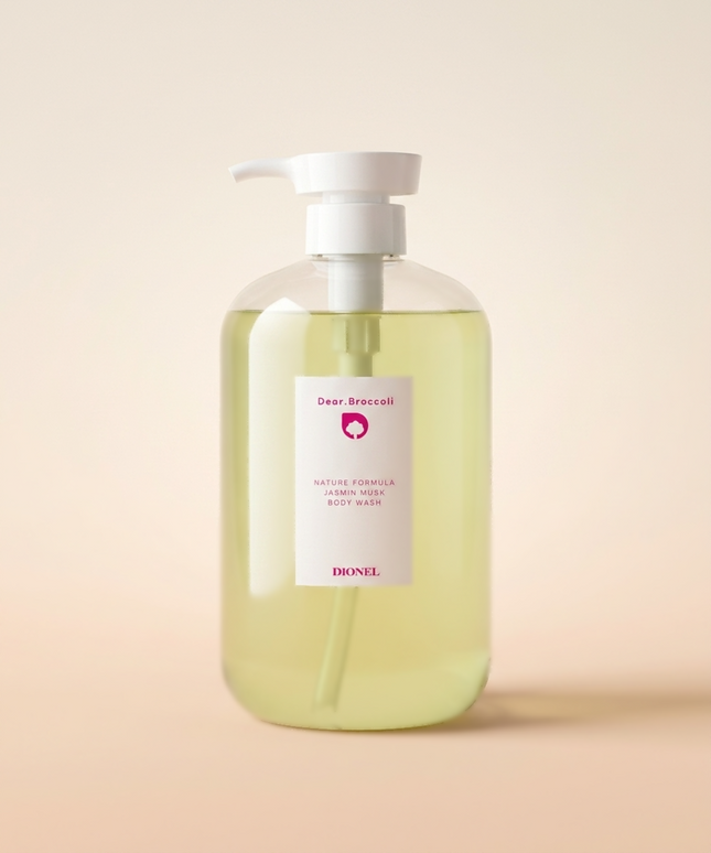 piyonna Dionel Dear Broccoli All-in-One Body Wash Jasmine Musk 1000ml Hair & Body Care Body Care Body Wash