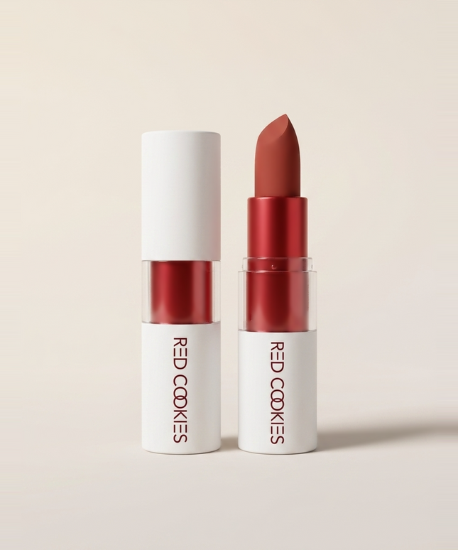 piyonna Red Cookie Marshmallow Powder Lipstick 3.5g Makeup Lip Makeup Lipstick