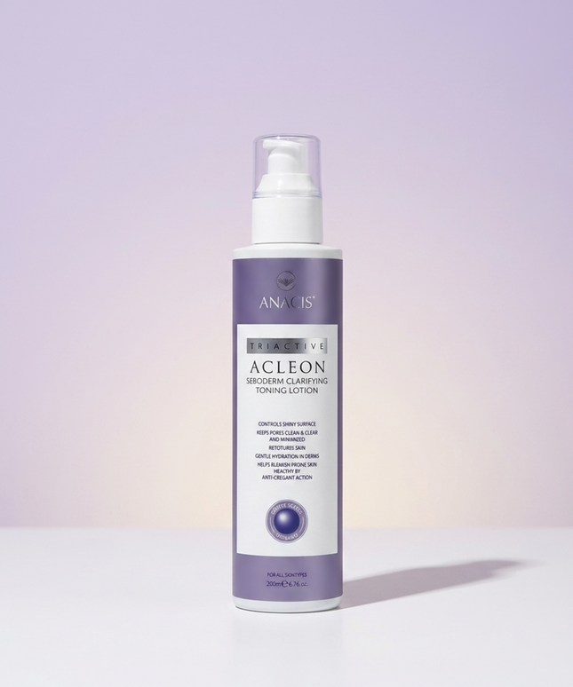 piyonna Acleon Seboderm Clarifying Toning Lotion 200ml (Acne Hyaluronic Acid Skin Toner) Face Care Toner Liquid Toner