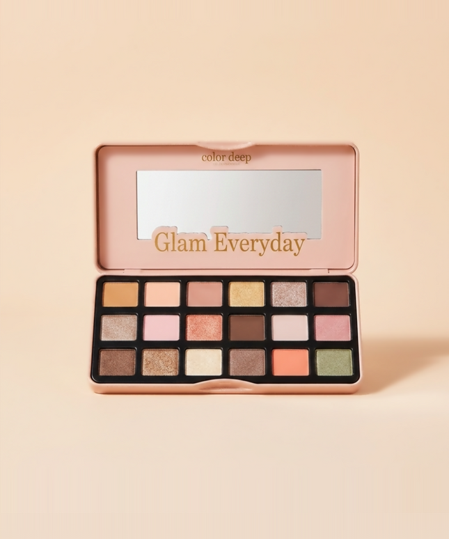 piyonna Colordeep Glam Everyday 18-Color Eyeshadow Palette Makeup Eye Makeup Eye Shadow