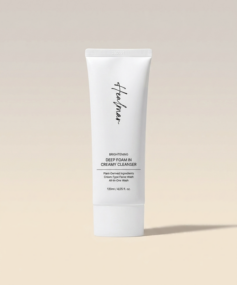 piyonna All-in-One Mildly Acidic Vegan Cream to Foam Hilmar Cleanser 120ml Face Care Cleanser Cleansing Foam