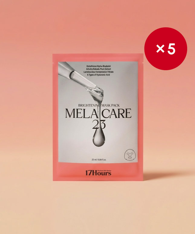 piyonna Mela Care 23 Brightening Mask Pack 25ml x5 Face Mask Sheet Mask