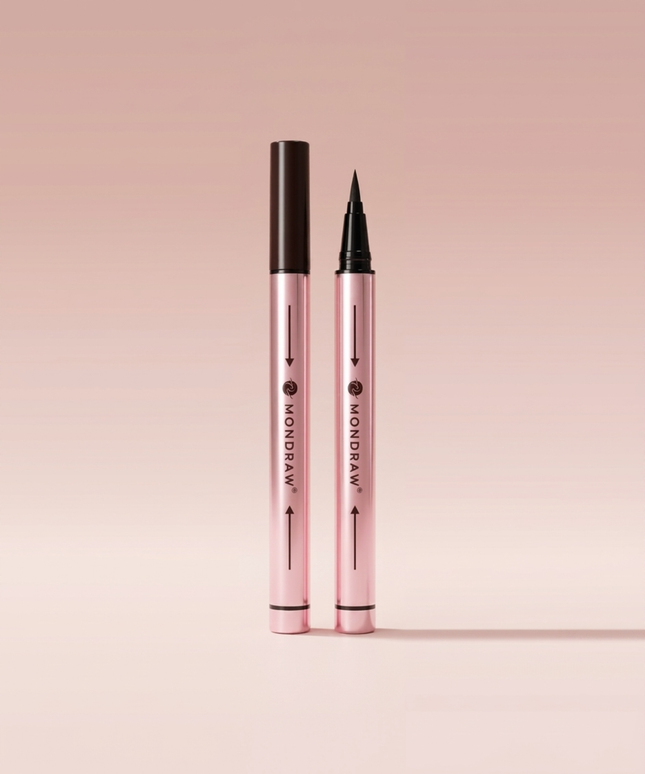piyonna Mondrow Soy Pen Liner Smudge-Proof Brush Pen Eyeliner Black Brown Makeup Eye Makeup Eyeliner