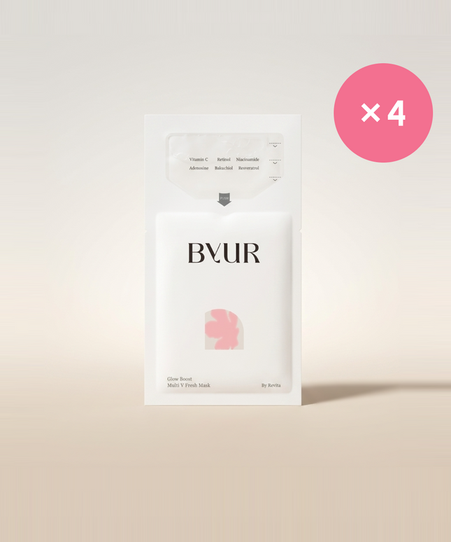 piyonna Glow Boost Multi V Fresh Mask (4EA/Sheet) Face Mask Sheet Mask